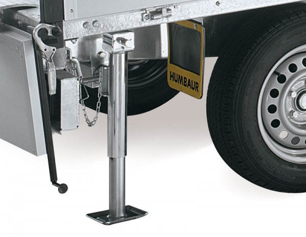 2 Teleskopkurbelstützen montiert