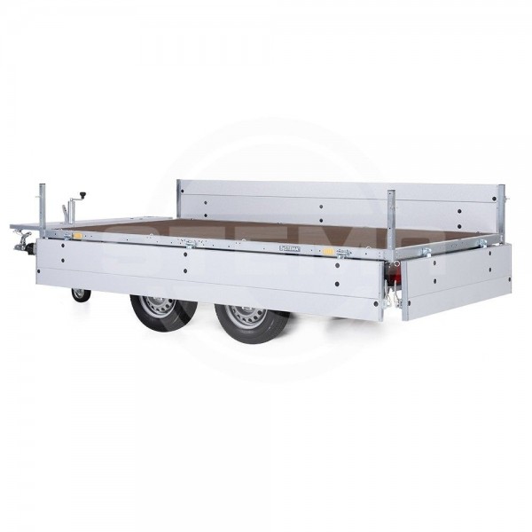 Bordwandaufsatz 2mm Stahl mit Pendelrückwand, Höhe 35 cm