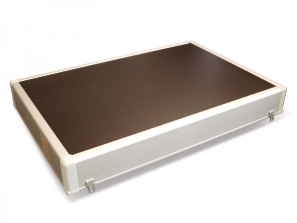 Holz-Alu-Deckel bei Grundbordwand, Innenhöhe 185 mm