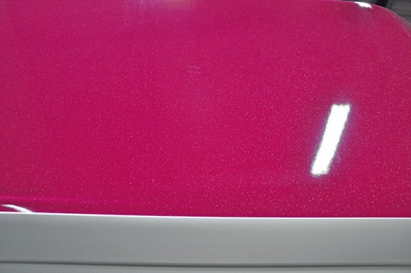 Polyhaube und Bug Magenta Metallic