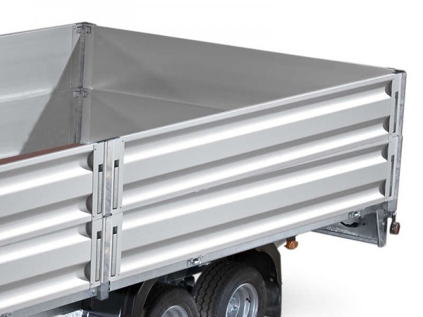 Bordwandaufsatz 350 mm 2 teilig (geteilt) bei Anhänger mit Mittelrungen